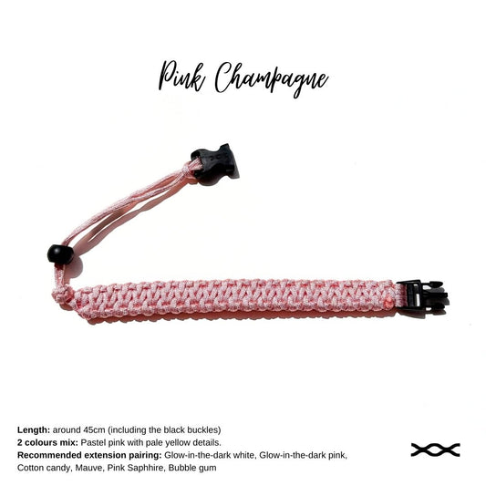 Pink Champagne | TWW parachute cord strap