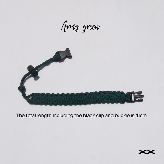 Army Green 41cm | TWW parachute cord strap