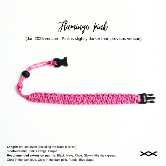 Flamingo Pink |TWW parachute cord strap