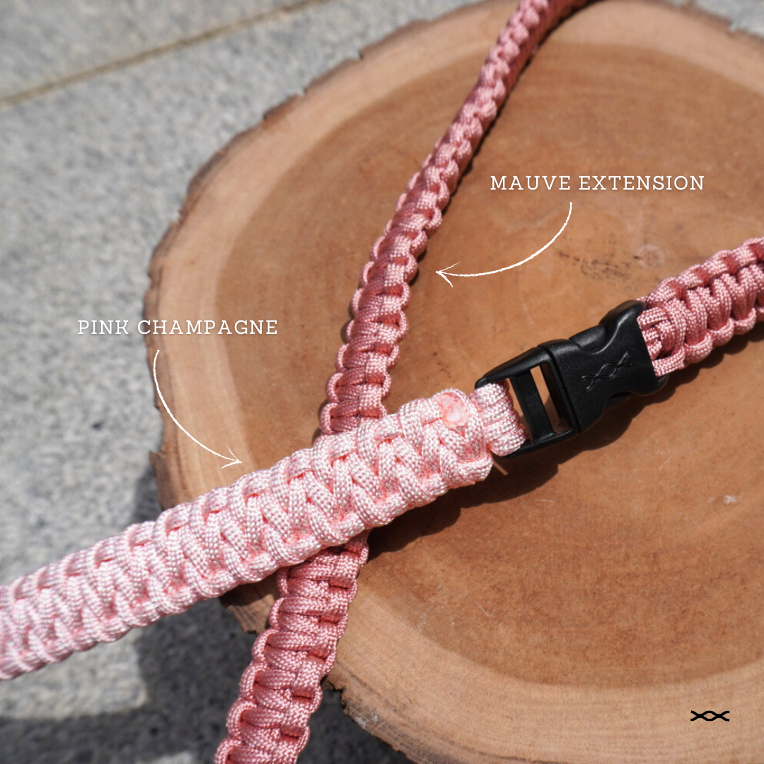 Pink champagne (45cm) x Mauve Extension (80cm)