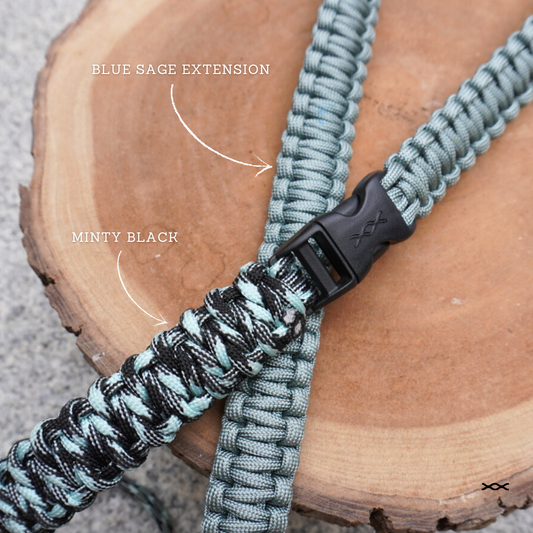 Minty Black (45cm) x Blue Sage Extension (80cm)