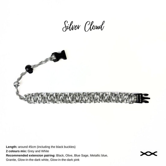 Silver Cloud | TWW parachute cord strap