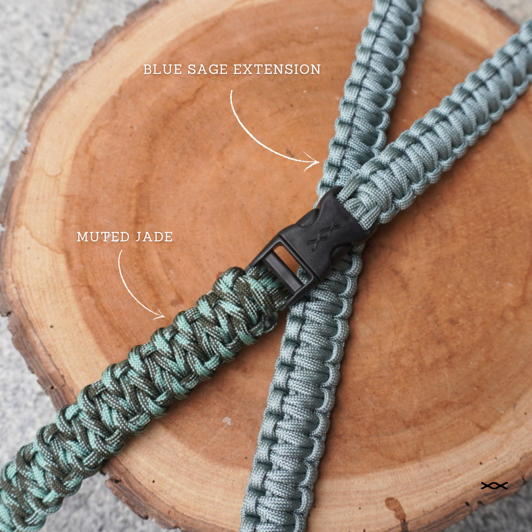 Muted Jade (45cm) x Blue Sage Extension (80cm)