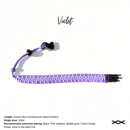 Violet | TWW parachute cord strap