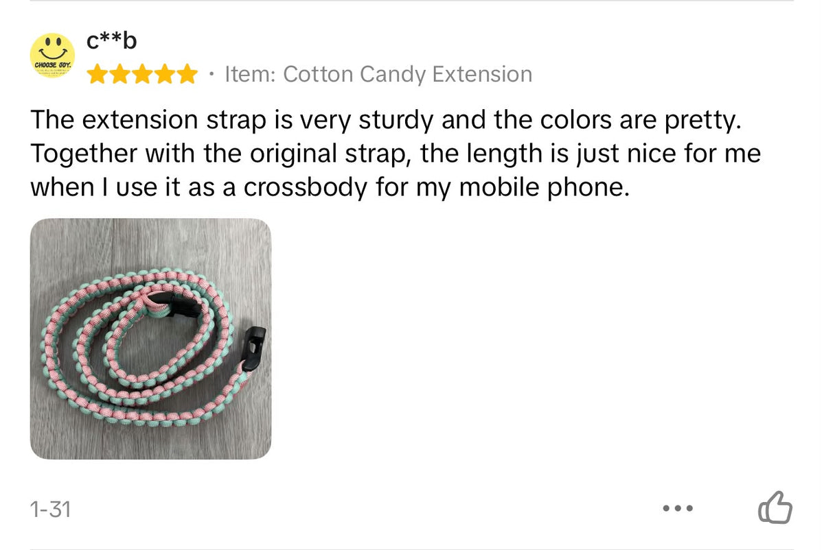 Cotton Candy | TWW Regular 80cm extension strap