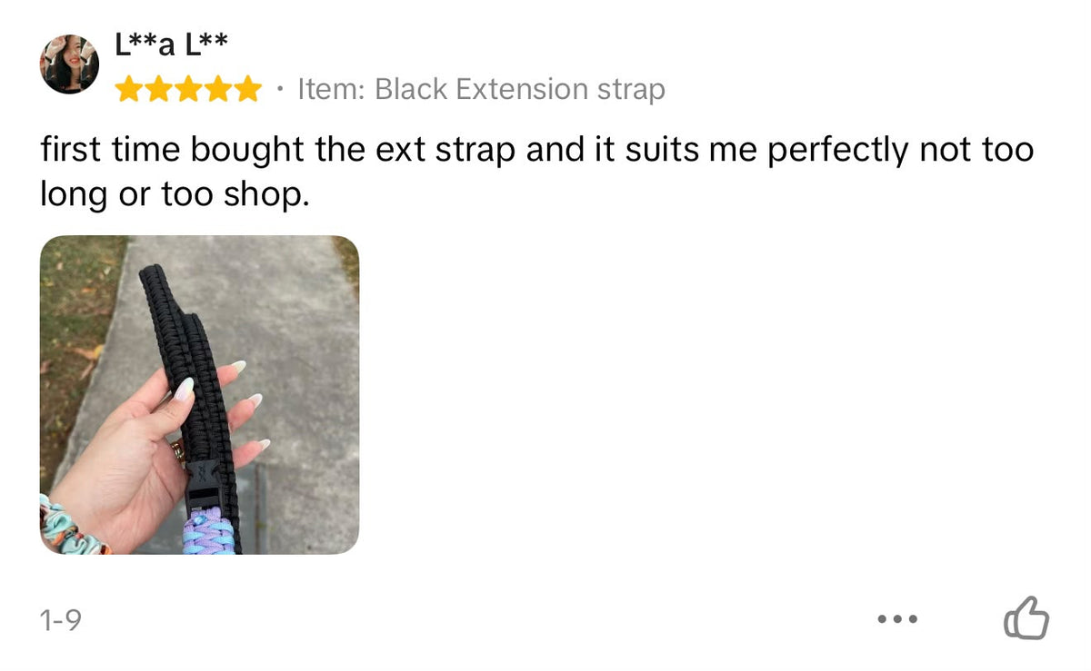 Black | TWW Regular 80cm extension strap