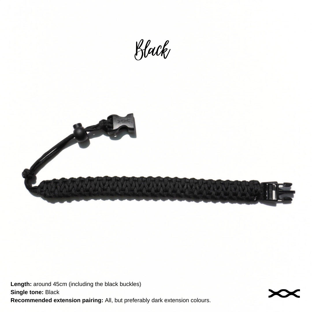 Black | TWW parachute cord strap