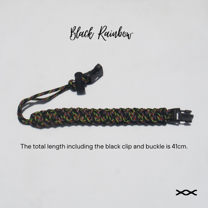 Black Rainbow | TWW parachute cord strap