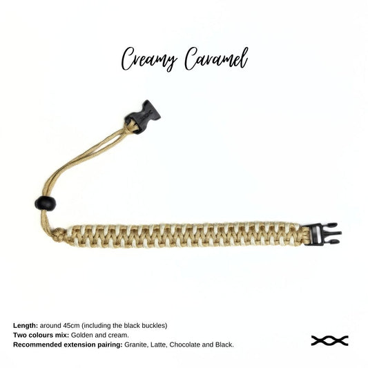 Creamy Caramel | TWW parachute cord strap