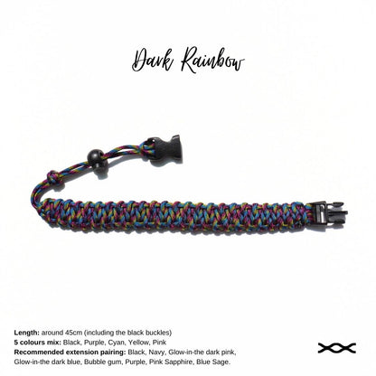 Dark Rainbow | TWW parachute cord strap