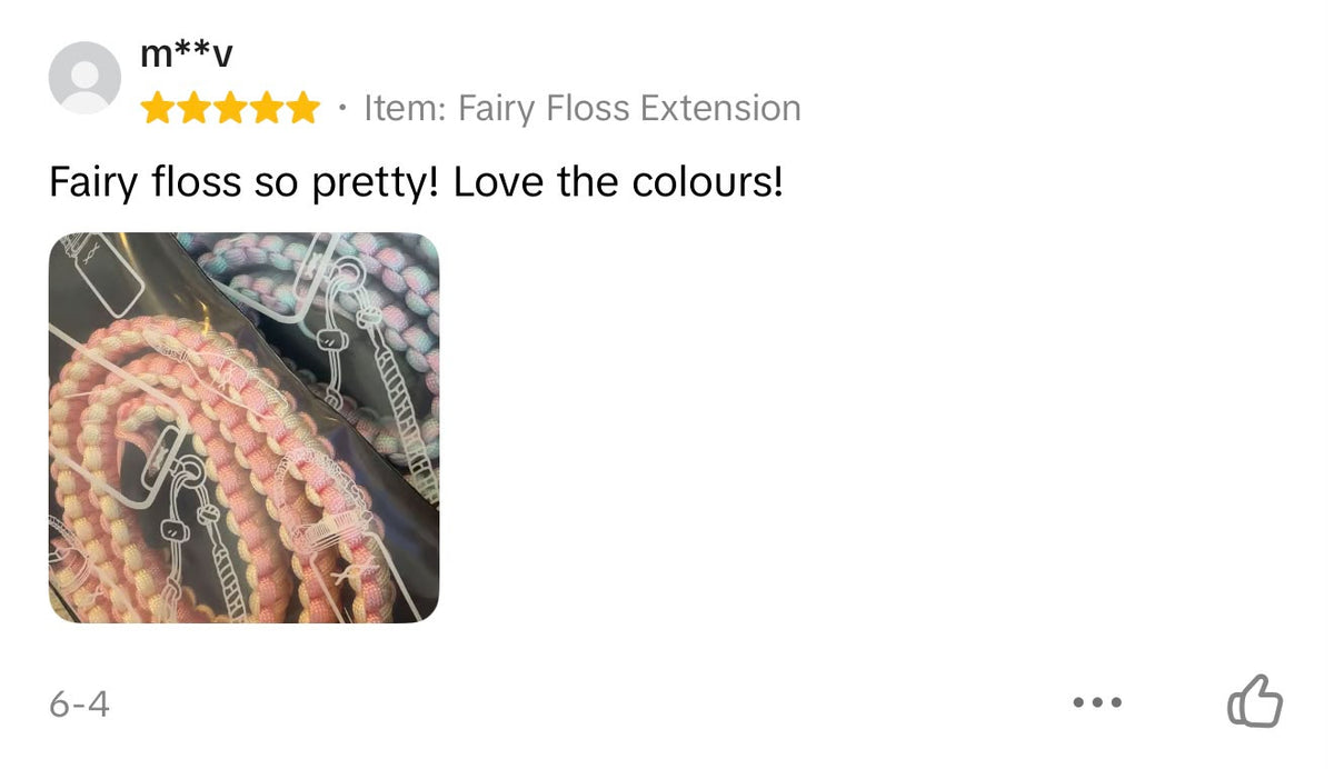 Fairy Floss | TWW Regular 80cm extension strap