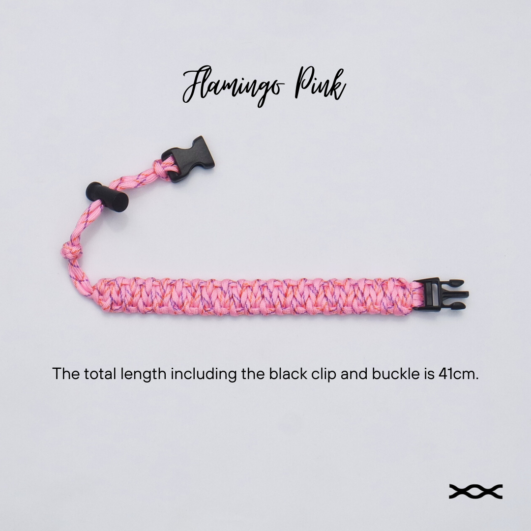 Flamingo Pink |TWW parachute cord strap