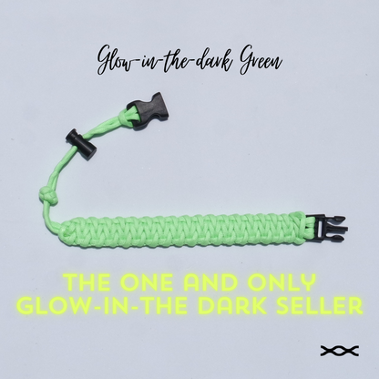 Glow-in-the-dark Green | TWW parachute cord strap