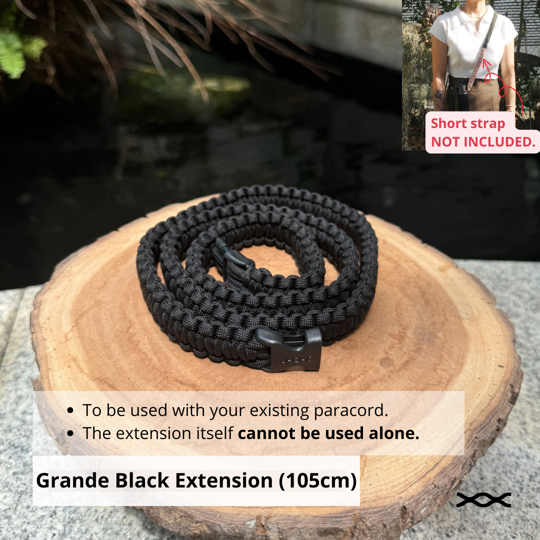 Black | TWW Grande 105cm extension strap
