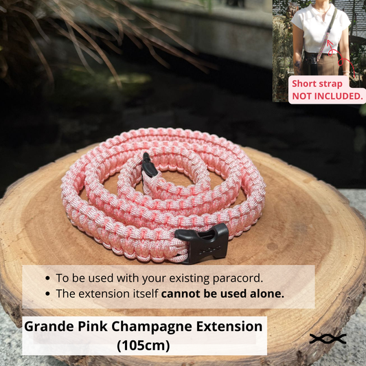 Pink Champagne | TWW Grande 105cm extension strap
