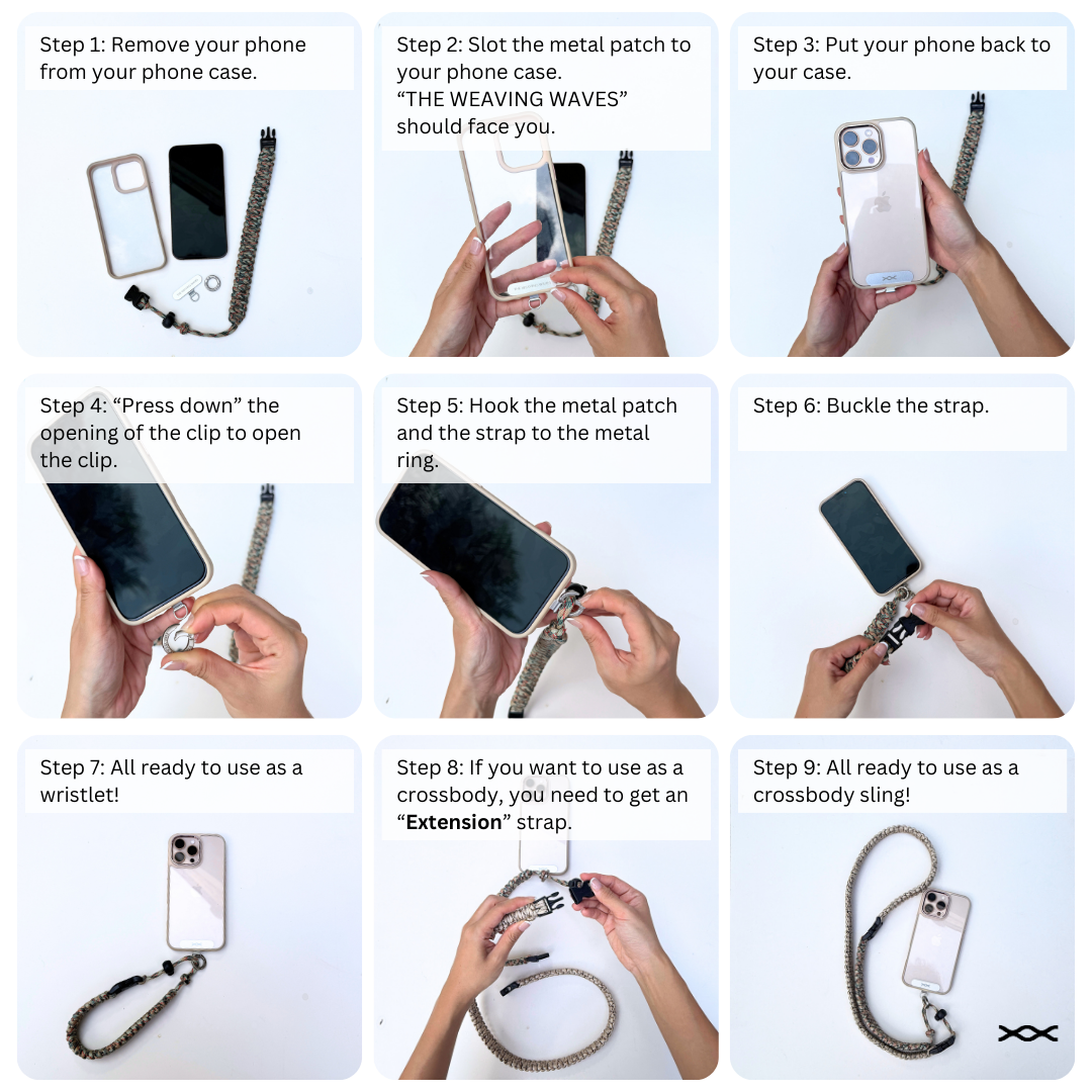 Stainless steel phone clip