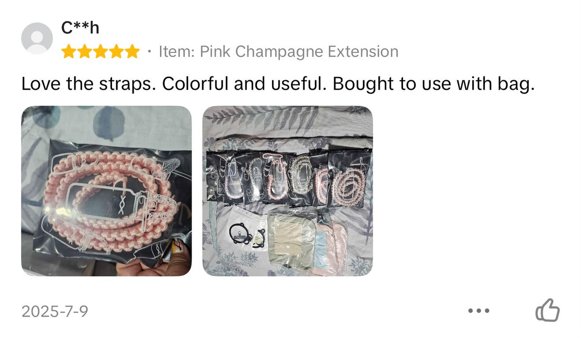 Pink Champagne Extension | TWW Regular 80cm extension strap