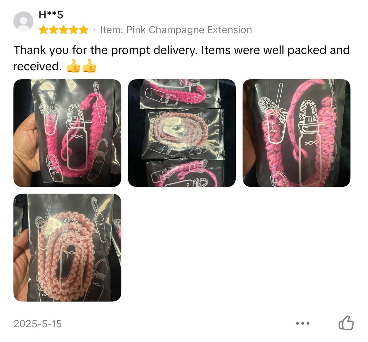 Pink Champagne Extension | TWW Regular 80cm extension strap