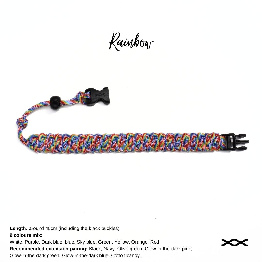 Rainbow | TWW parachute cord strap