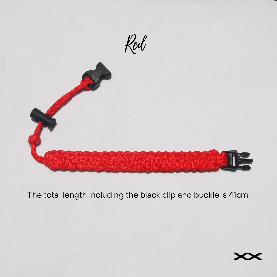 Red | TWW parachute cord strap