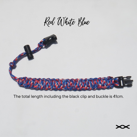 Red White Blue | TWW parachute cord strap