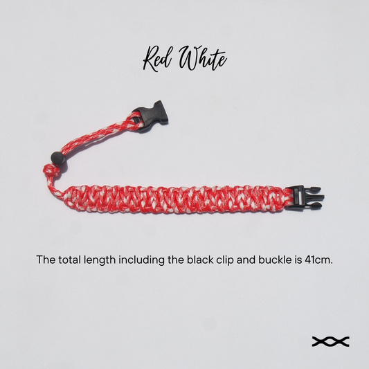 Red White | TWW parachute cord strap