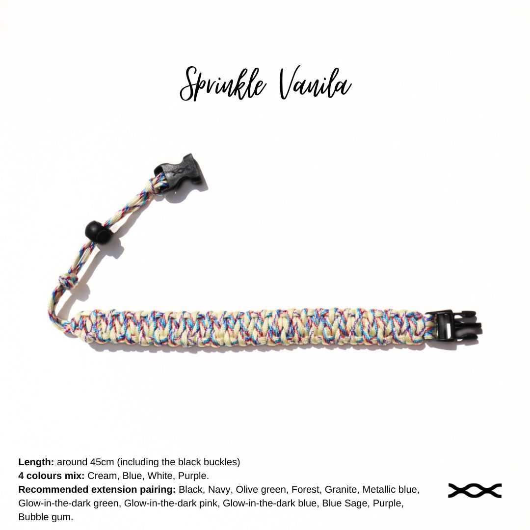 Sprinkle vanilla | TWW parachute cord strap