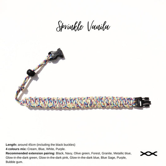 Sprinkle vanilla | TWW parachute cord strap