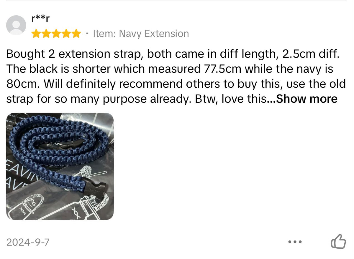 Navy | TWW Regular 80cm extension strap