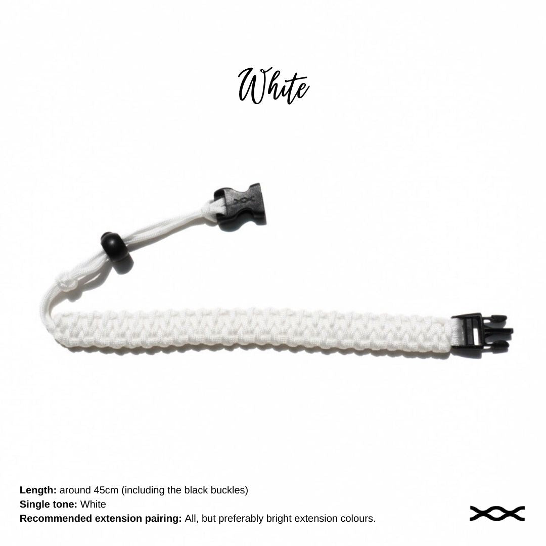 White | TWW parachute cord strap