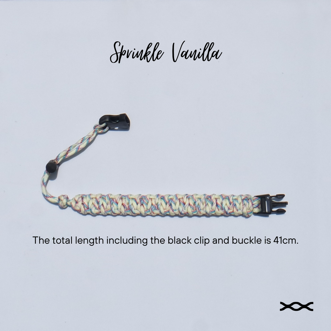 Sprinkle vanilla | TWW parachute cord strap