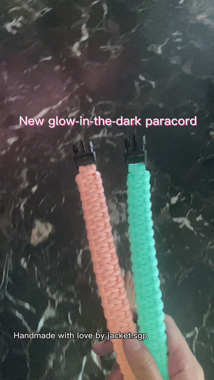 Glow-in-the-dark Pink | TWW parachute cord strap