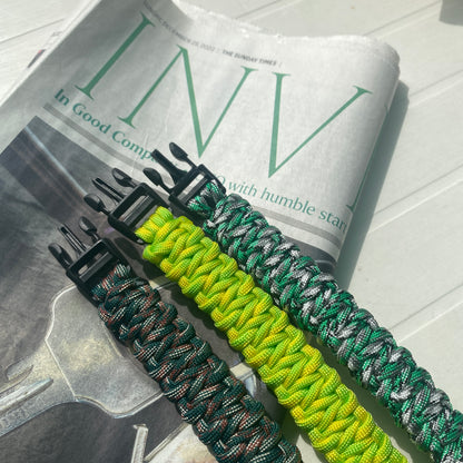 Dark Green Camo | TWW parachute cord strap