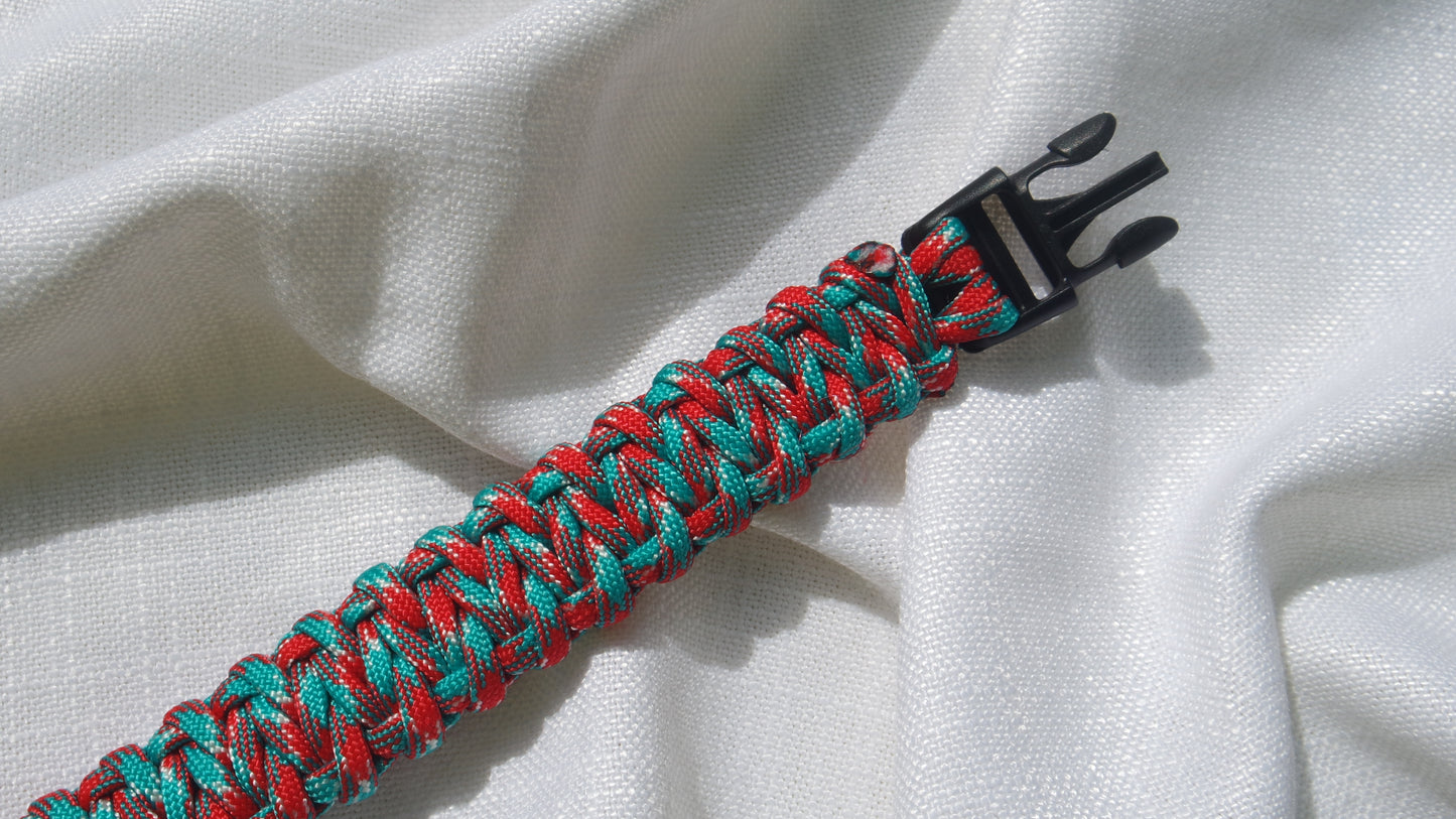 Green Red | TWW parachute cord strap