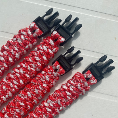 Red White | TWW parachute cord strap