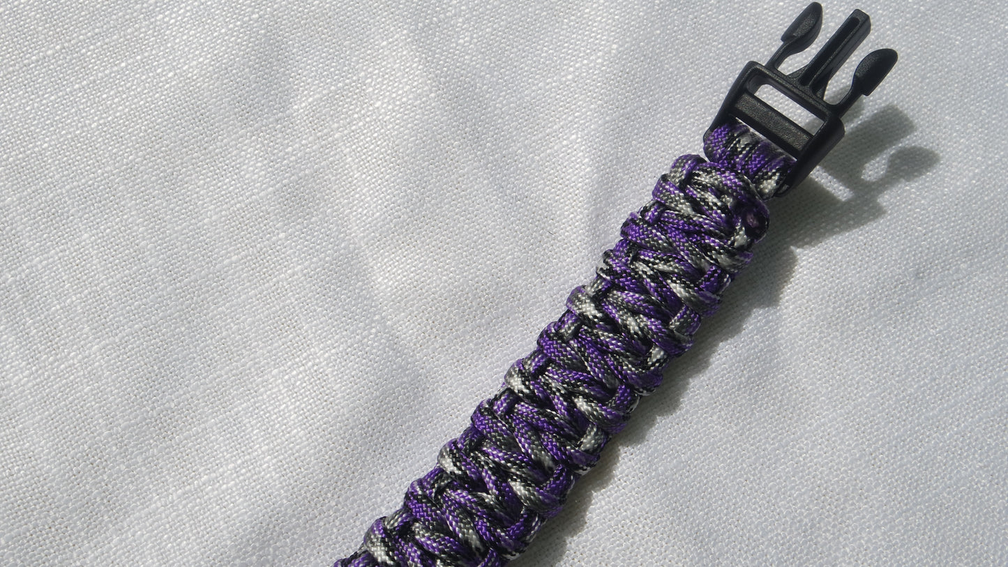 Purple Camo | TWW parachute cord strap