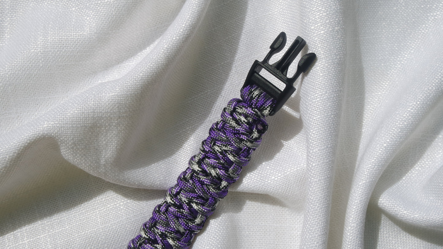 Purple Camo | TWW parachute cord strap